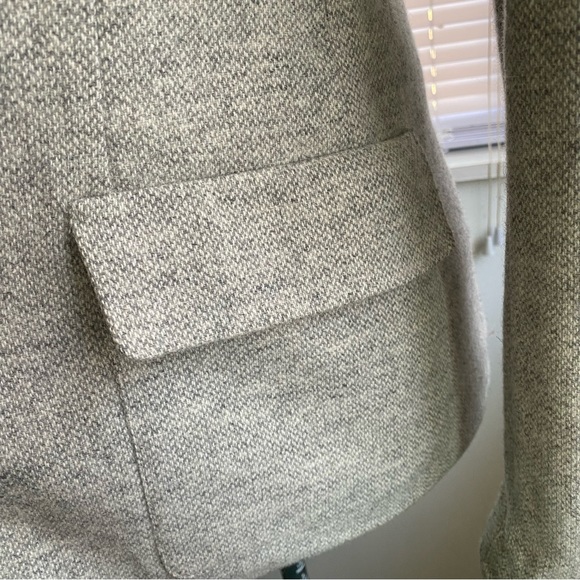 EVAN PICONE Women's Light Gray Wool Blazer Button Up Size 4 - Picture 4 of 9
